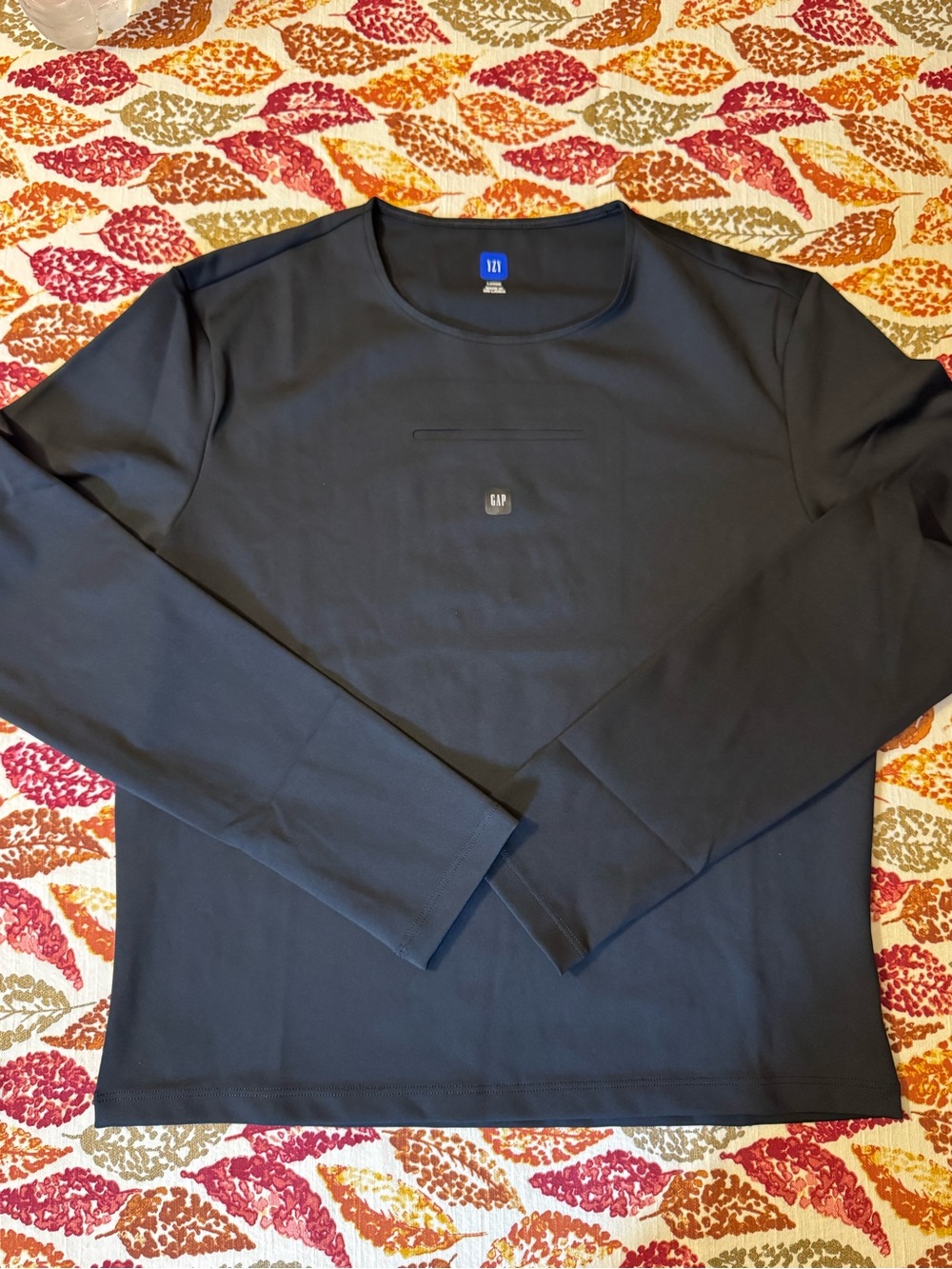 YZY x GAP women’s Second Skin Black Long-Sleeve Crewneck Shirt